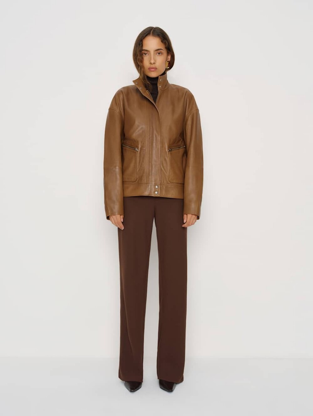 Reformation x Veda Harrison Leather Jacket, L, Topanga Canyon - Picture 2 of 7